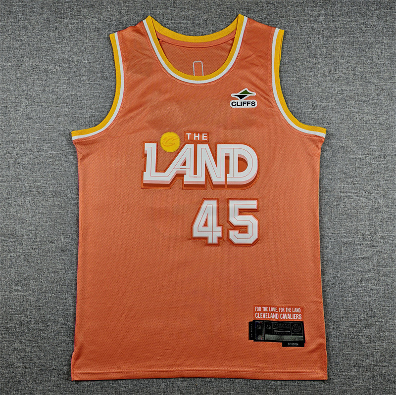 2026 Season New European and American NBA Cavaliers 45 City Edition Embroidered Basketball Jersey, In Stock, Cross-border Foreign Trade City Edition