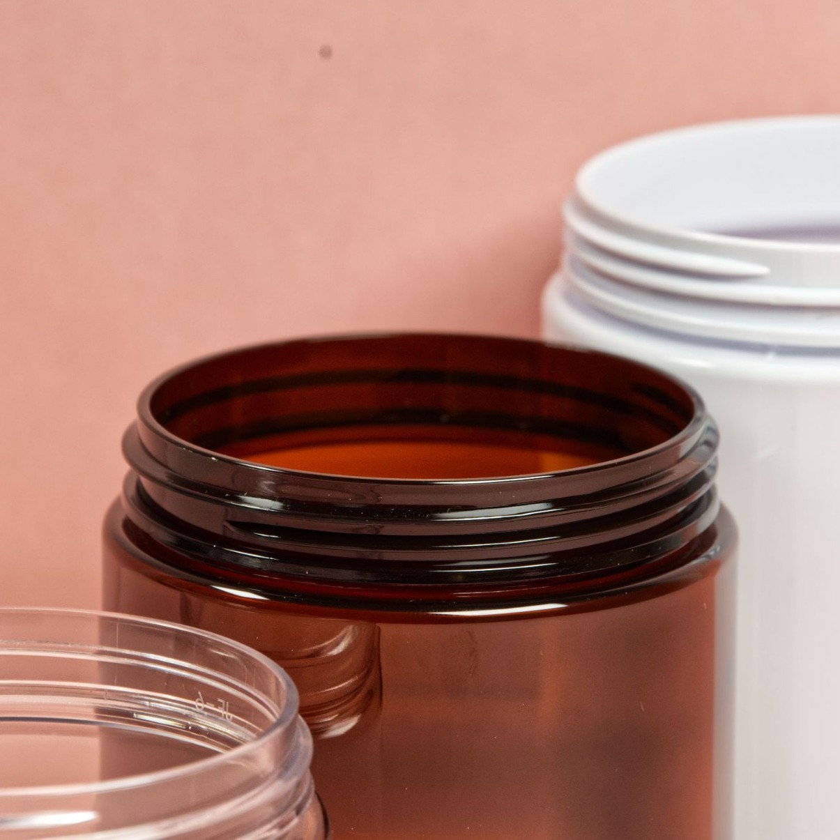 Lugar de fábrica Botella de boca de PET Botella de almacenamiento de crema 67 Crema dental Exfoliante Botella de plástico cosmética Tarro de embalaje