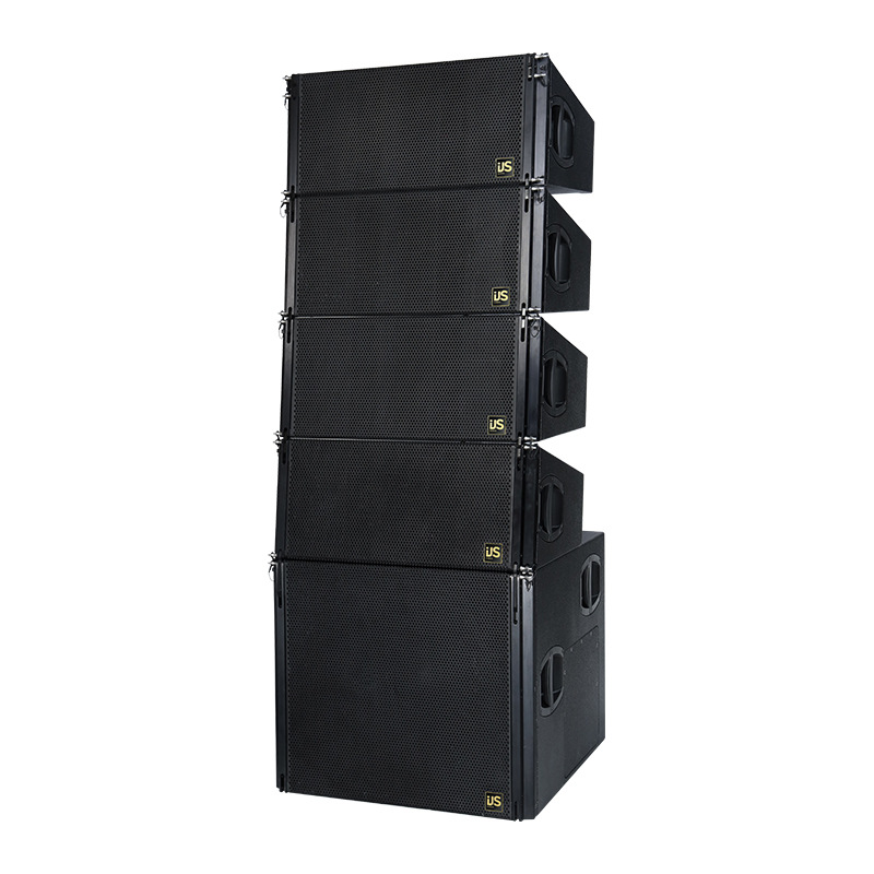 Transfronterizos impermeables dobles 10 pulgadas triple frecuencia de matriz lineal audio conjunto de altavoces de gran escala equipo de altavoces de espectáculo de escenario al por mayor