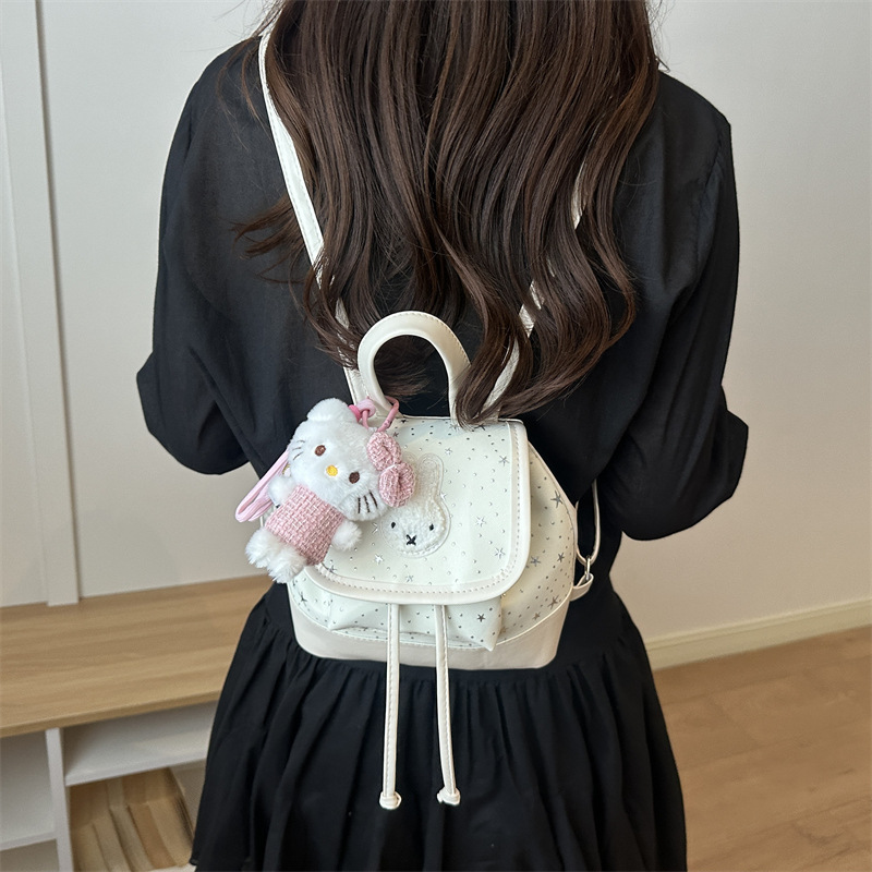 Mochila de moda coreana encantadora para mujeres verano 2026 nicho postres diarios bolsas escolares de estudiantes mochila versátil