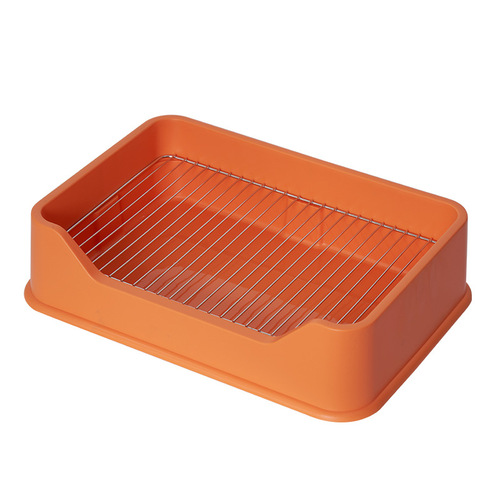 Pet Supplies Wholesale Stainless Steel Mesh Dog Potty Dog Litter Pan Dog Urinal Pan Anti-Stepping Small to Medium Size Dogs