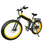 26寸锂电自行车雪地助力车电动车车架设计雪地助力电动车