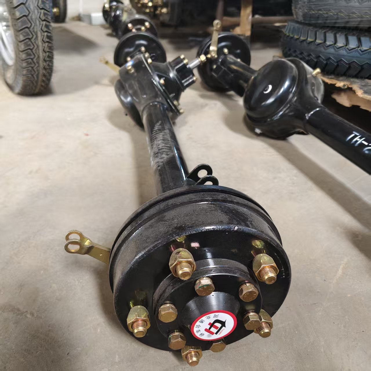Three-Wheel Motorcycle 160 Drum Brake Non-Shifting Rear Axle Assembly Wholesale and Retail In-Stock Supply Front and Rear Axles