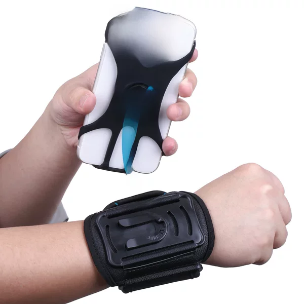 Upgraded zipper pocket detachable rotating arm wrist strap sports running cycling mobile phone case mobile phone bag wrist bag