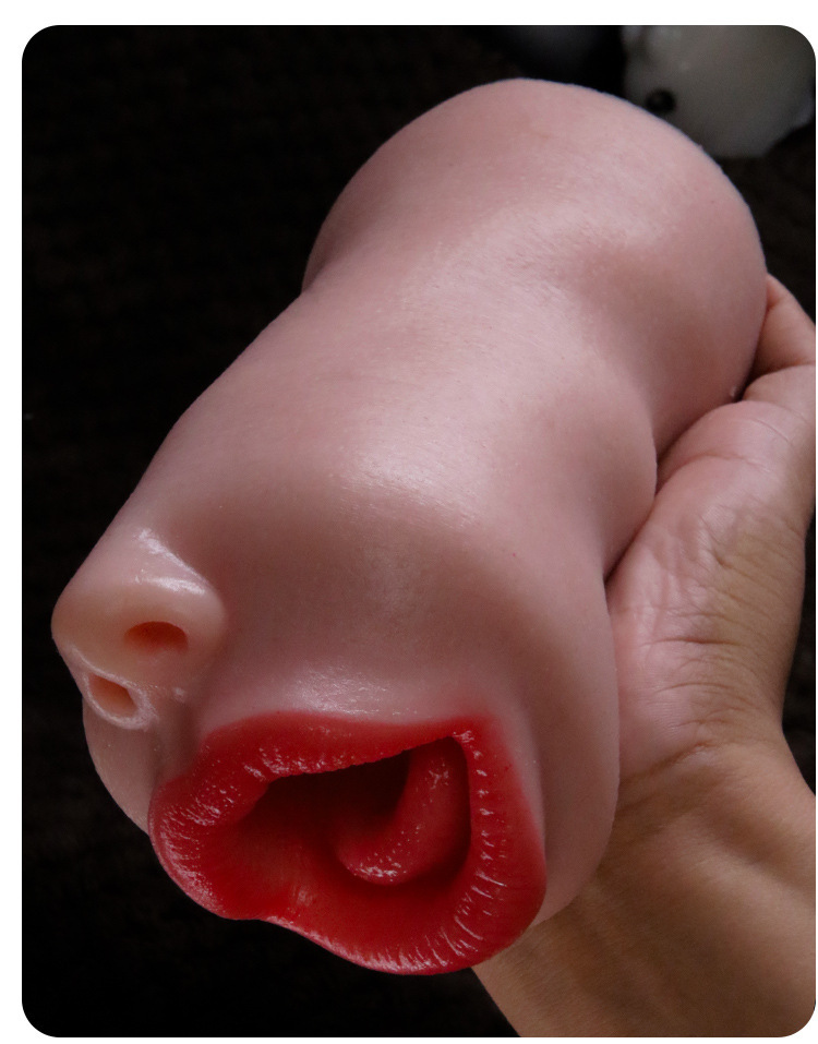 Men’s Manual Masturbation Cup with TPE Mouth, 732g, 19cm — detail image 28