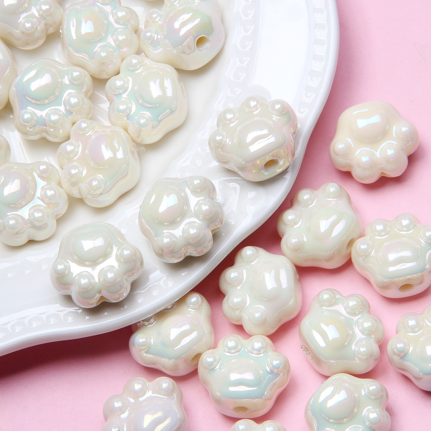 4g Weight Beads Jewelry Making Type DIY Jewelry Accessories Classification 1 Piece Quantity Acrylic Material Solid Color Pattern Cute Style 1 Piece Arylic Solid Color DIY Jewelry Accessories Beads 5