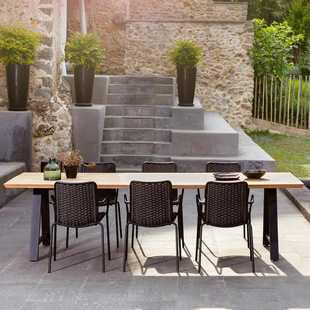 Nordic Outdoor Tables and Chairs, Leisure Courtyard Waterproof Dining Chairs, Model Rooms, B&B Gardens, Designer Rattan Furniture