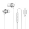 Metal headphones, mobile phone, earplugs, 3.5mm, wire control, wholesale
