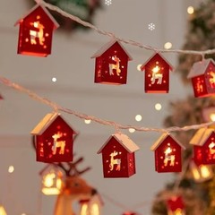 国境を越えて人気のある北欧風の家のledランプはクリスマスの山小屋のランプの部屋の寝室の装飾電池の小さなカラーランプをつないでいる