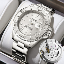 潜水腕表全自动仿机械表男士手表镂空防水夜光日历抖音快手一件代