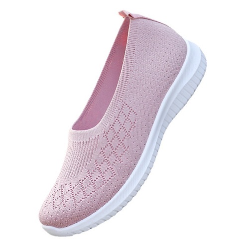 Old Beijing cloth shoes for women 2024 cross-border new style fly woven shoes casual shoes foreign trade soft sole middle-aged and elderly mother's shoes