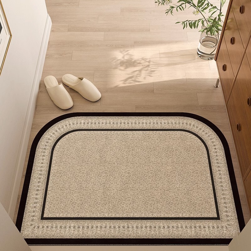 Entrance Door Silk Ring Floor Mat Household Door Front Mat Entrance Door Mat Carpet Japanese-style Non-slip Dirty-resistant Entrance Door Mat