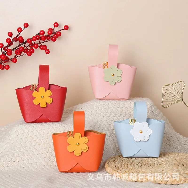 Skin new wedding creative wedding candy gift box group gift box empty box handbag bag manufacturer spot candy box