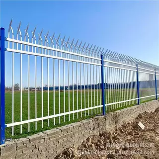 小区幼儿园锌钢护栏庭院学校户外防护院墙铁栏杆铁艺隔离围墙栅栏