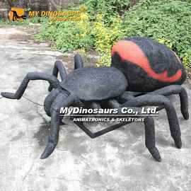 户外创意软体硅胶彩绘蜘蛛雕塑 公园草地昆虫模型软体硅胶雕塑