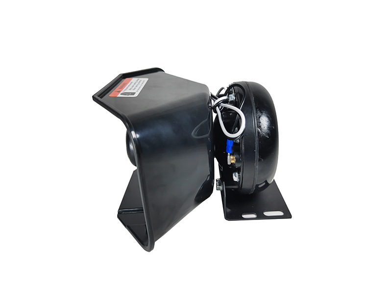 12V Car Alarm Speaker 200W High-Power Loudspeaker Siren Speaker Slanted Design Black Horn Speaker