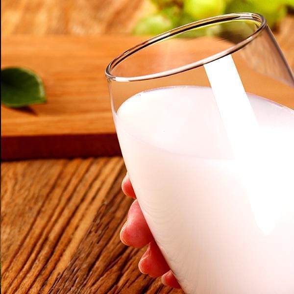 Taza de vidrio transparente para beber taza de agua fría taza de leche taza de té resistente al calor 6 set de hervidor de agua fría material de alta borosilicona