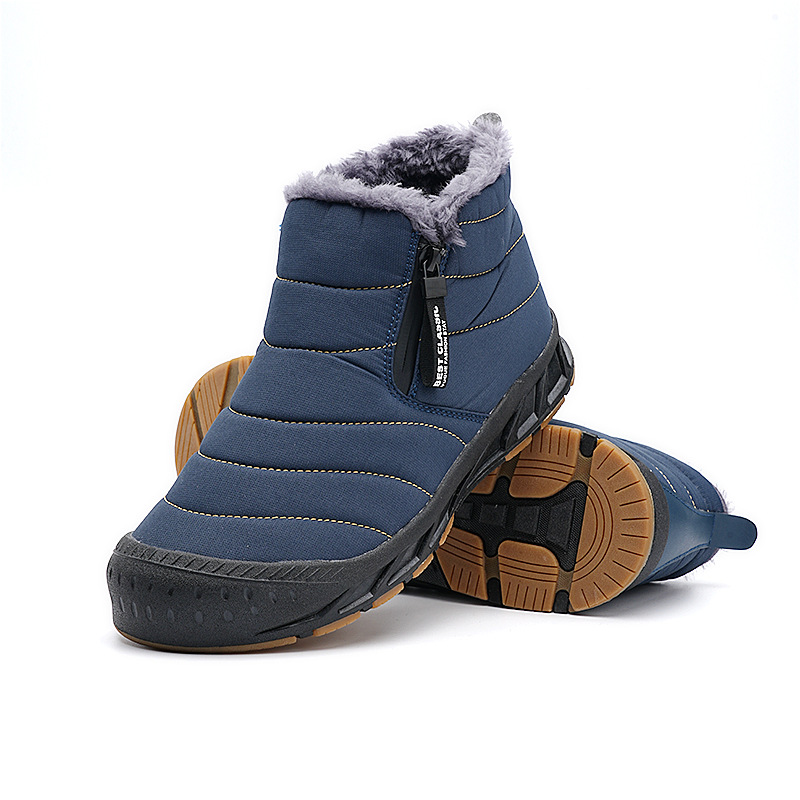 Zapatos acolchados de algodón para hombres y mujeres de comercio exterior 2310 invierno cálido montañismo gaobang forrado de lana botas de nieve al aire libre engrosadas zapatos de edad avanzada