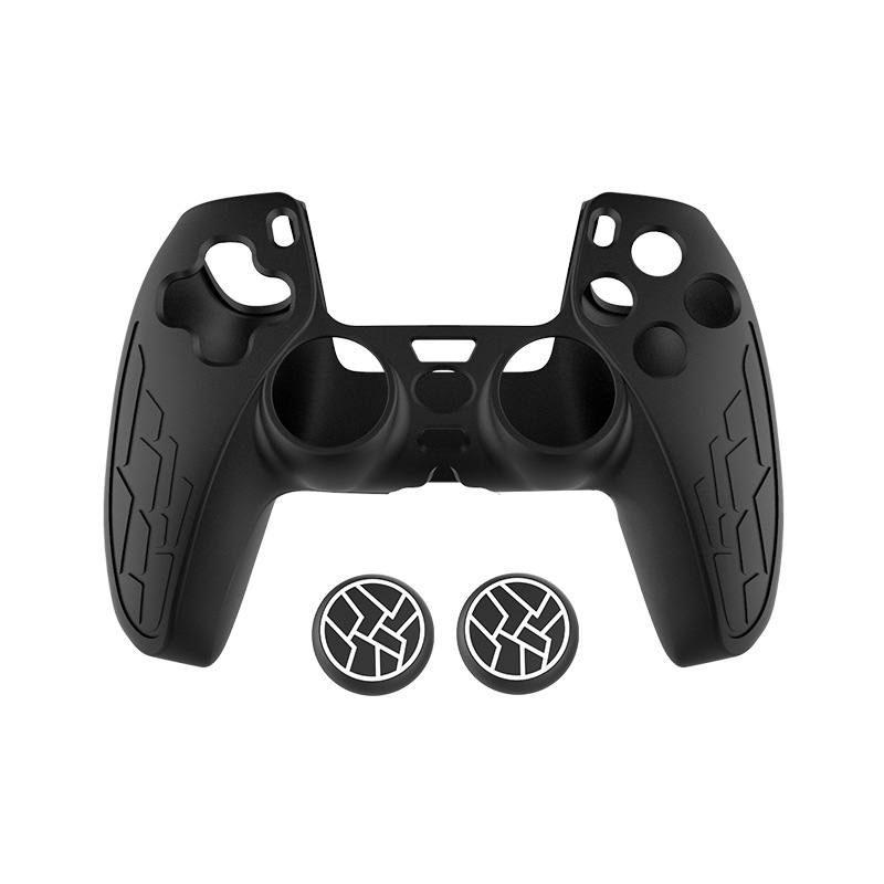 TOYILUYA/Yilu ya PS5 cubierta de la manija ps5 engrosada cubierta de goma suave cubierta protectora cubierta de textura antideslizante con tapa