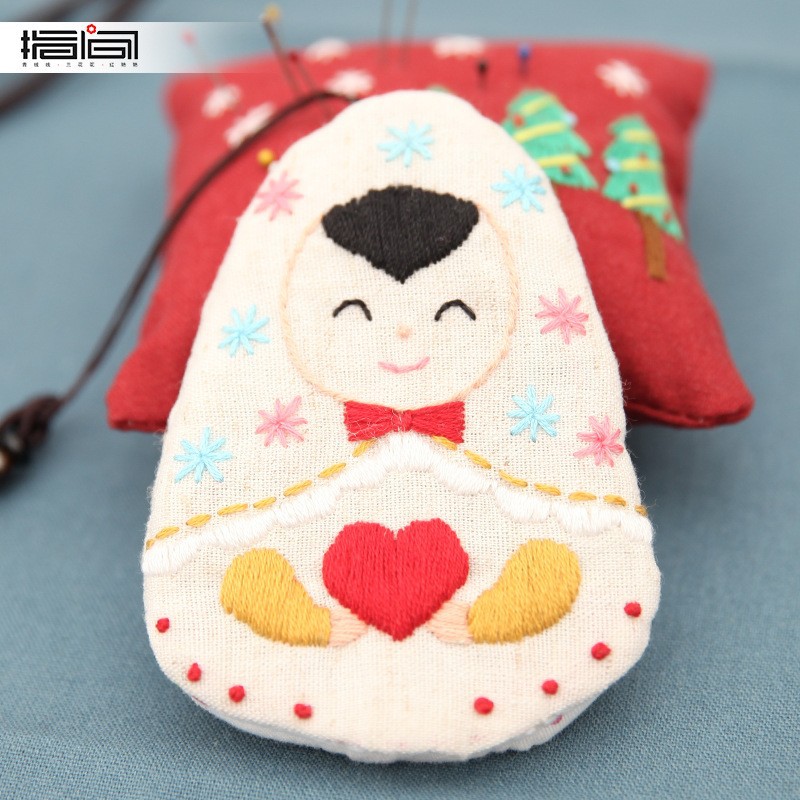 Nuevo bordado hecho a mano DIY bolsa de teléfono móvil de estilo europeo tridimensional bordado material de la tela paquete kit principiante