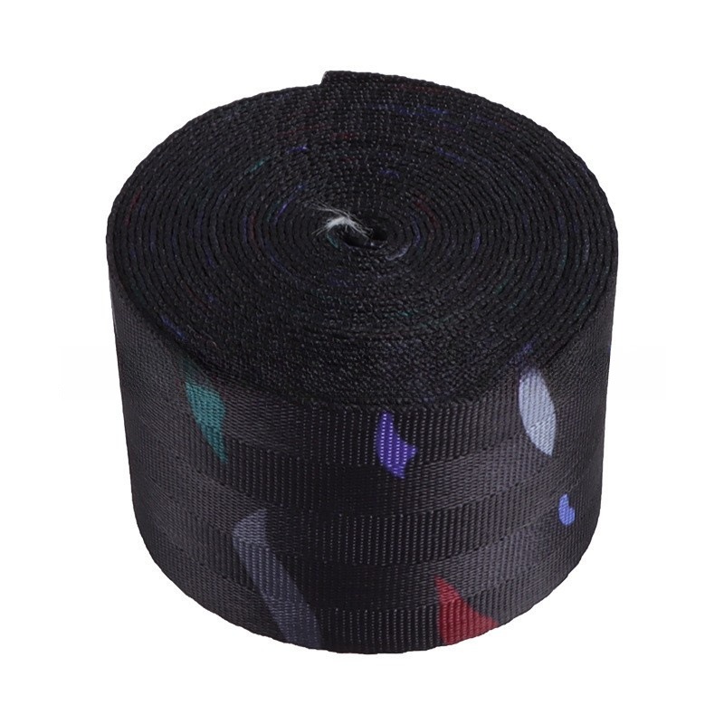 Car modification belt and wind carp seat safety belt 4.8cm wide color modification belt woven