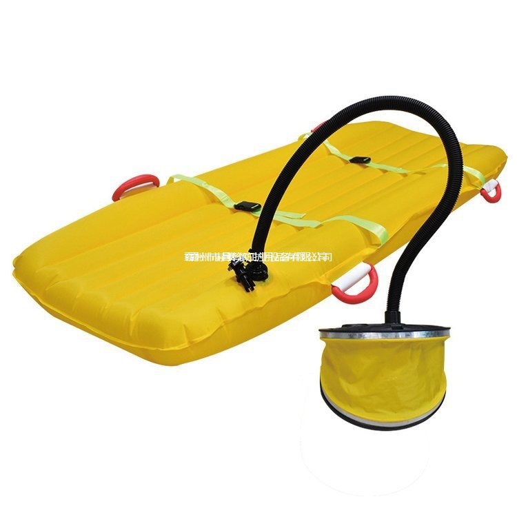 水陆两用救生担架ABS 工程塑料水域救援脚踏自动充气担架