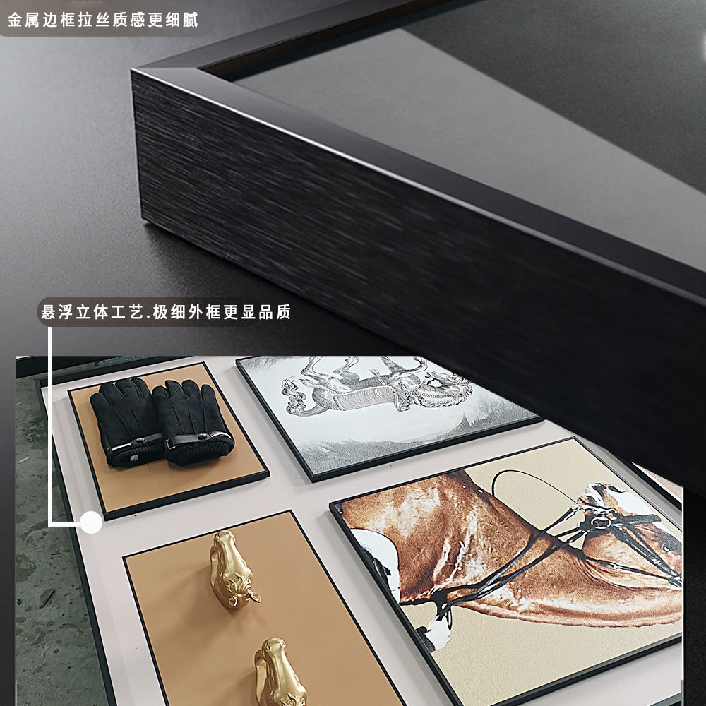 Pintura decorativa ecuestre, pintura de instalación tridimensional, pasillo de entrada, proyecto de hotel, pintura colgante estilo caballo, mural de arte creativo