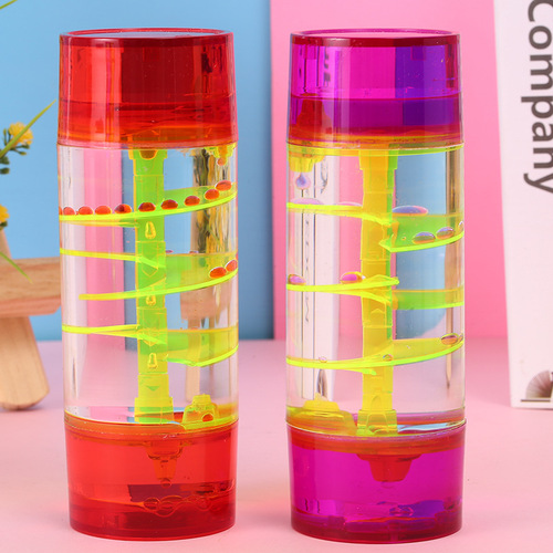 Creative center column turntable oil drop hourglass jelly color casual daze oil leak crafts ornaments student gifts wholesale