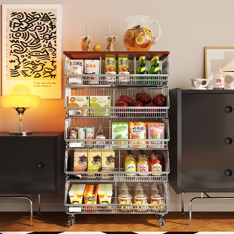 物置棚多層床置き家庭用果物野菜スナック収納棚リビング多機能カート工場卸売り