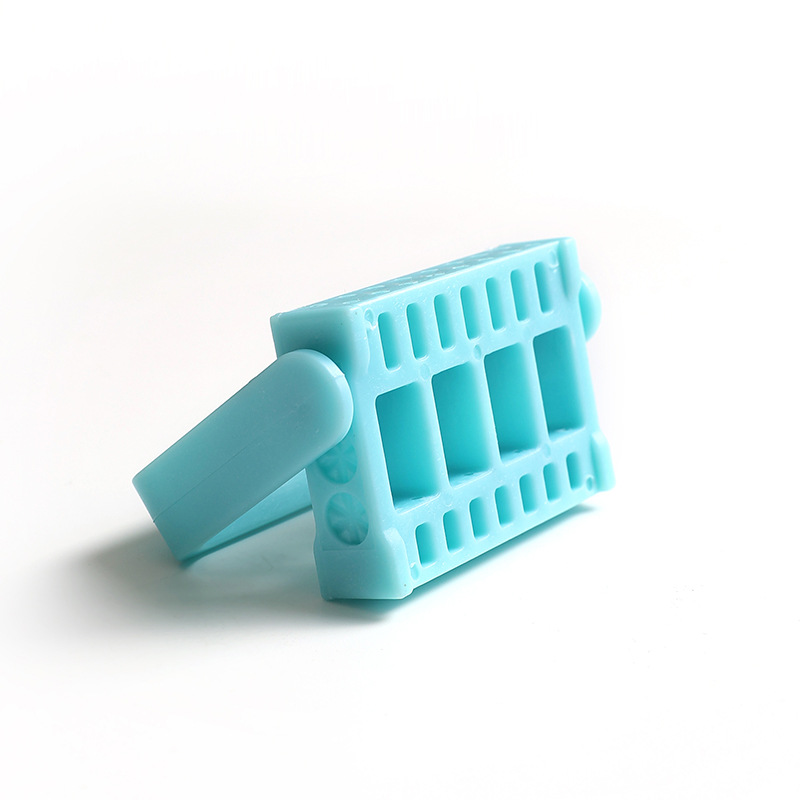 Caja de almacenamiento de cabeza de pulido de uñas caja de herramientas portátil de plástico transparente estante de almacenamiento de escritorio acrílico japonés