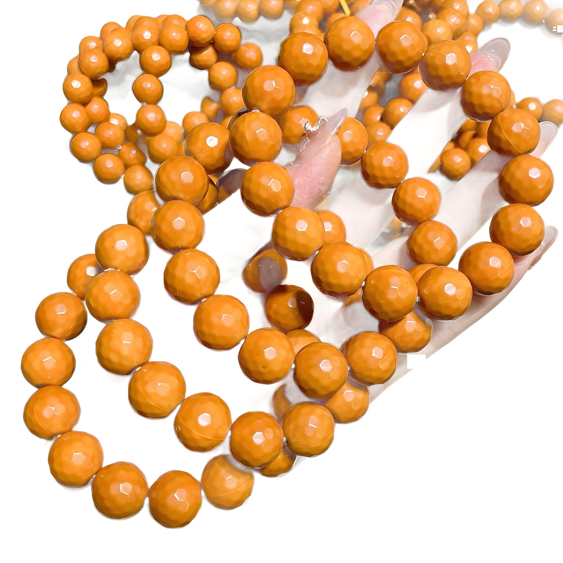 Diamantenoberfläche, phasenloses Affenkopf-Armband, reich verziert mit geschnitztem Walnussholz, DIY-Kulturspiel, Pfirsichkern, schlichter einzelner Kreis_voghion.com