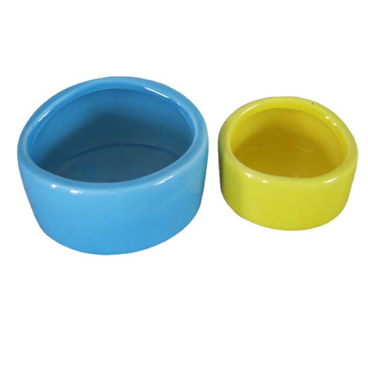 Source Manufacturer Customized Hamster Bowl Food Bowl Ceramic Bear Eating Bowl Anti-Turning Food Tray Sugar Glider Food Small Food Box