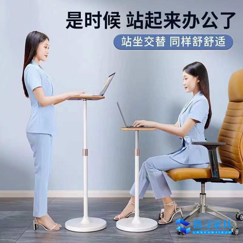 Laptop Stand Computer Heightening Stand Floor-Standing Standing Stand Liftable Table Suspension Bracket Heightening Storage Rack