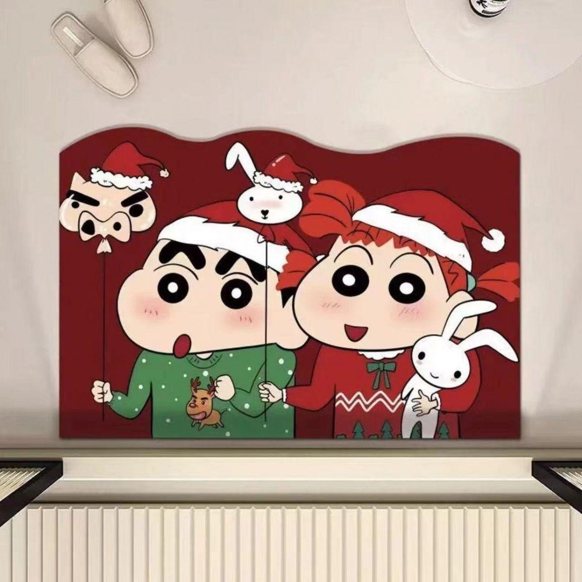 Crayon Shin-Chan Cartoon Diatom Mud Floor Mat Bathroom Toilet Entrance Waterproof Anti-Slip and Stain-Resistant Diatom Mud Carpet