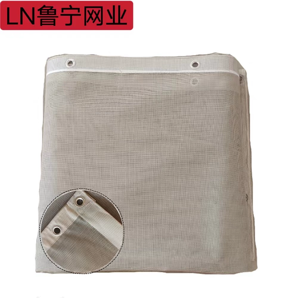 Защитная сетка для стойки с пряжкой, противовоспалительная сетка из ПВХ, синий, серый, зеленый, огнестойкая плотная сетка, скидка на прямые поставки с завода