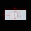 Transparent 6*12 sheet (2.6*5.6 plastic parts)