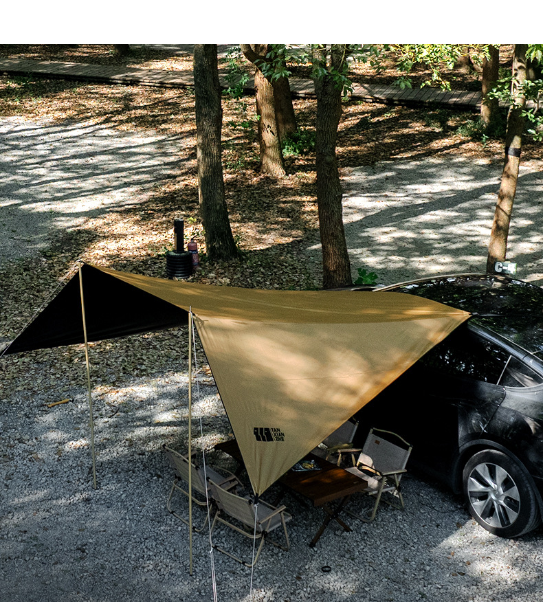 Explorer Roof Side Canopy Full Blackout Camping Canopy Tent Rear Tent Sunshade Universal for Camping Vehicles