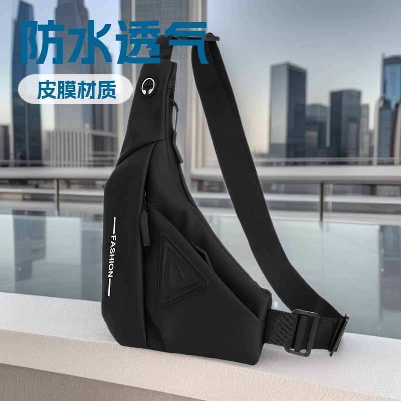 Cross-Border Chest Bag Men's New Style Chest Backpack Waterproof Travel Small Shoulder Bag Multi-Functional Single Shoulder Crossbody Bag