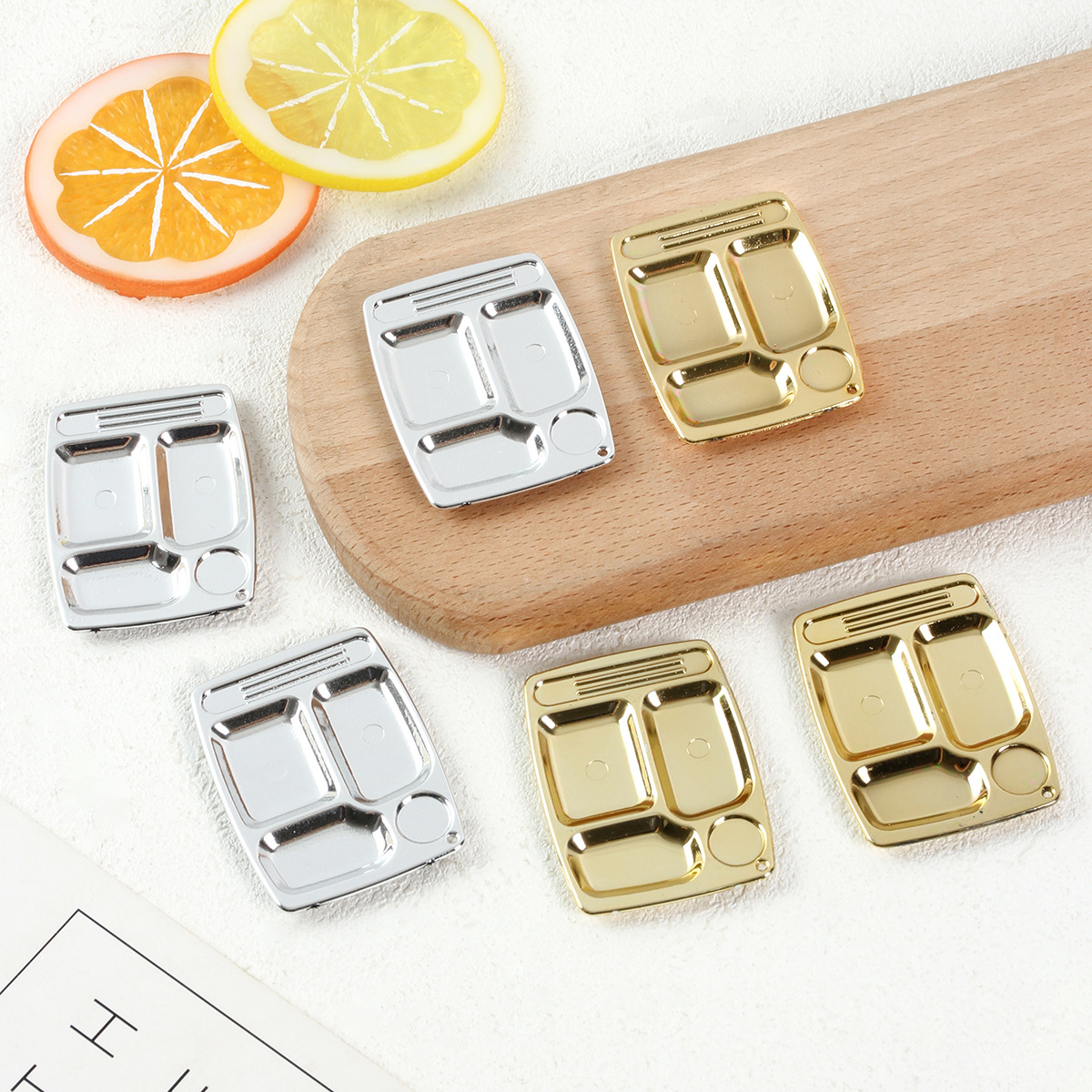 Miniature Artificial Fast Food Plate Model DIY Food Toy Dinner Plate Container Accessories Mini Kitchen Tableware Play House Toys