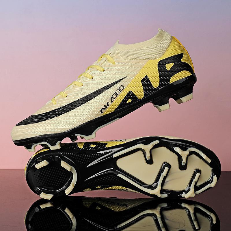 Zapatillas de Fútbol Escolares KPU y TPU Transpirable para Césped Natural y Artificial