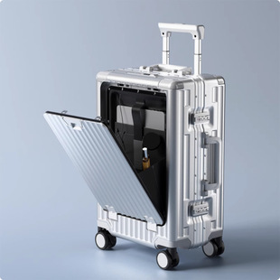 Luggage Case Women 2024 New 20 Inch Boarding Trolley Case Suitcase Women 24 Luggage Case Password Box Men's and Women's Front Open Lid
