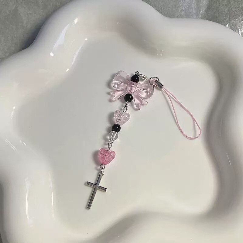【Floral Pink Heart Cross】y2k handmade angel wings cross star syringe notebook chain drum set 【Floral Pink Heart Cross】y2k handmade angel wings cross star syringe notebook chain drum set
