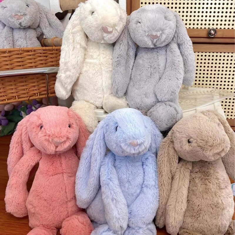 High-Quality 1:1 Replica --- Shy Bunny Rabbit Series Heart Bunny Rabbit Gold Label Floral Plush Toy