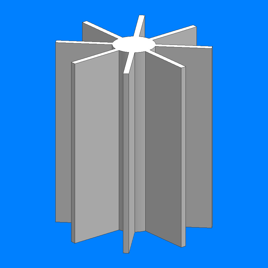 散热片铝合金 导流片铝型材 太阳花异形工业6063铝镁合金型材