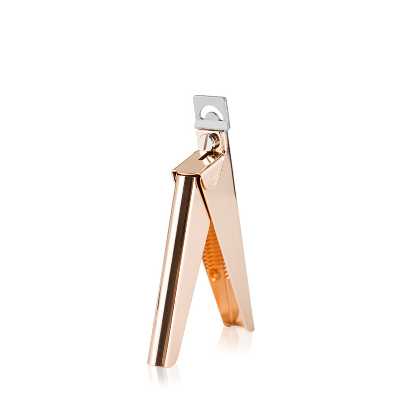 Tijeras para uñas de una línea de acero inoxidable en forma de U, cortador para extensiones de fototerapia DIY, con herramienta de formación.