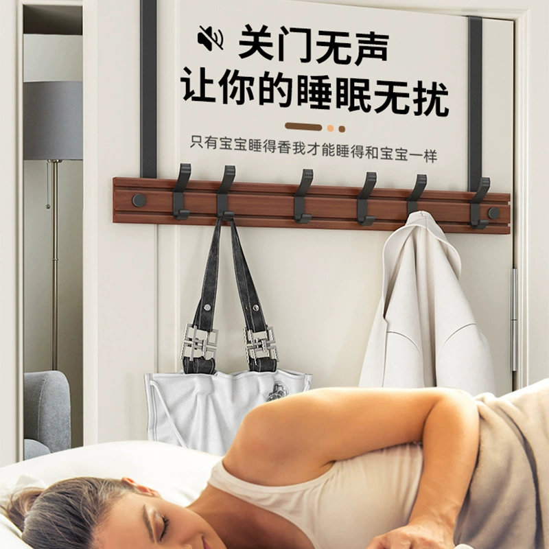 W8 door rear clothes hanger wall hanging without holes on the wall storage enclosure door hanging on the bedroom door