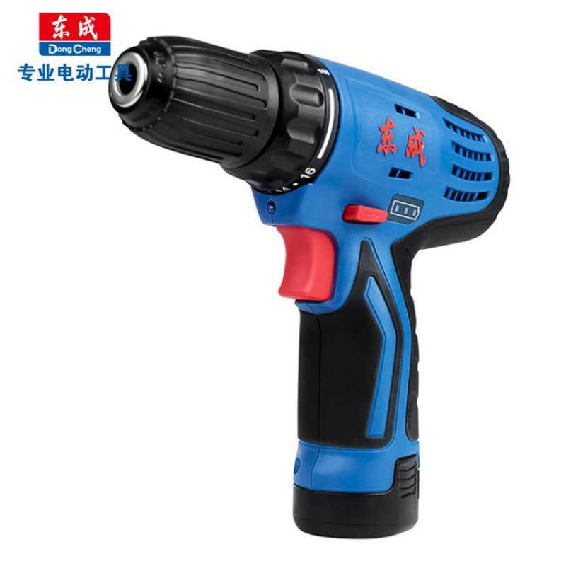 东成 多功能充电式起子电钻充电手电钻双锂电钻DCJZ09-10E 12V