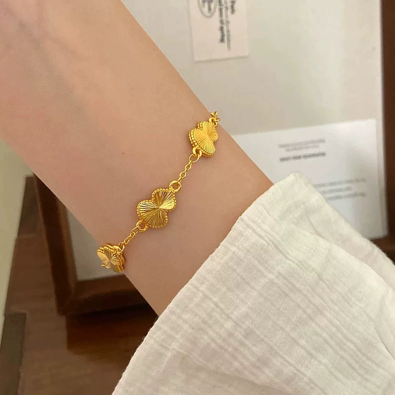 Ретро-стиль, легкий роскошный браслет с пятью благословениями, браслет для женщин, сверкающая имитация благословений, легкий роскошный темперамент, производитель ювелирных изделий для рук, оптовая продажа