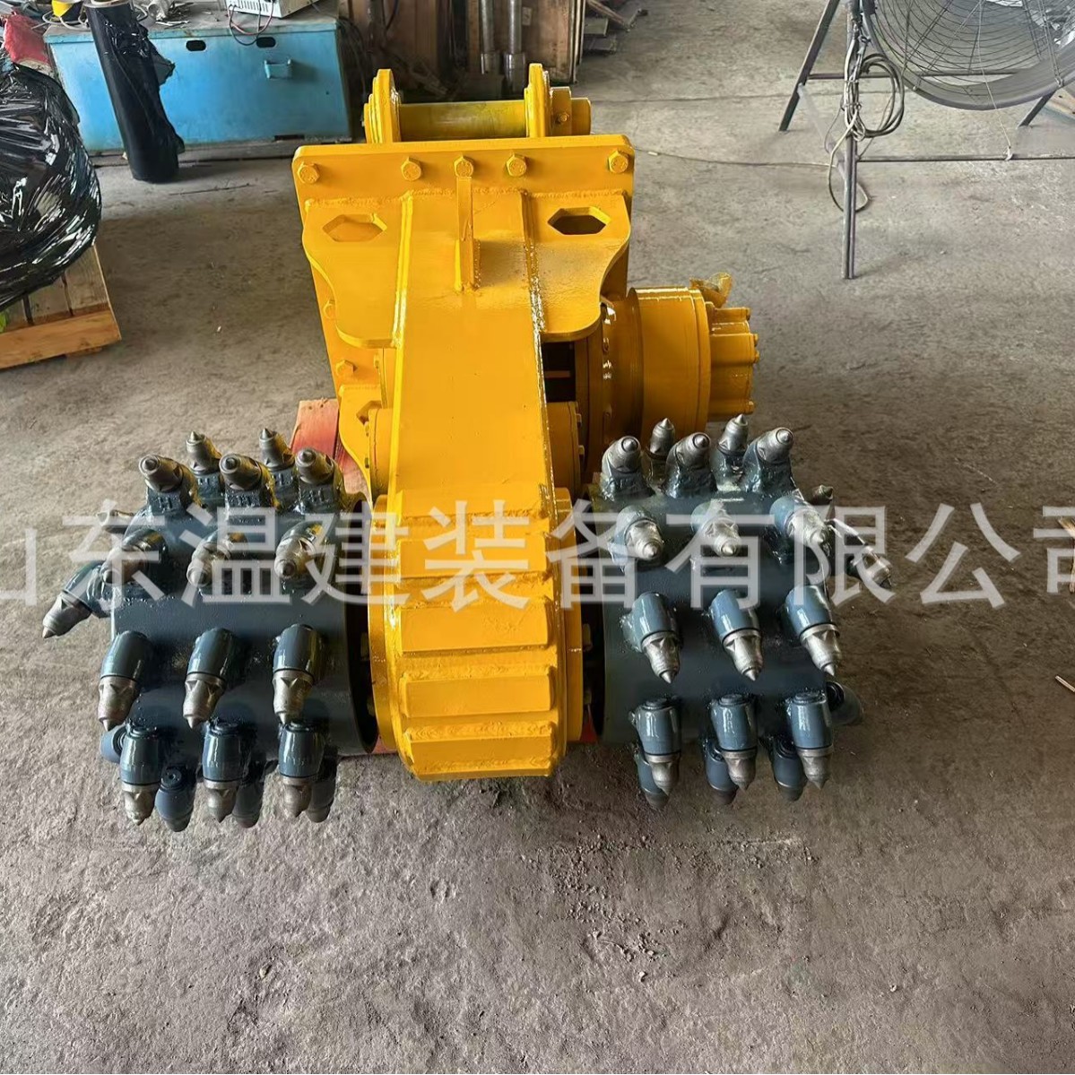 温建隧道掘进铣挖机 型号齐全挖机属具 纵向横向岩石开槽铣刨机