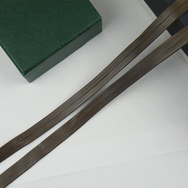 1 cm de color pu prensado banda de borde accesorios de prenda de vestir banda de borde textil decoración de cuero accesorios cuerda